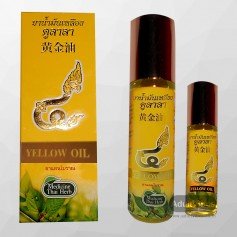 Thai herbal massage yellow oil THP-001