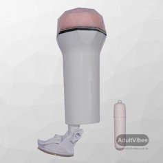 Super Soft Vibrating Male Stroker With Suction MS-048