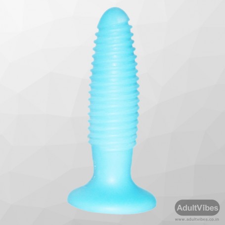 Ribbed Fat Anal Dildo